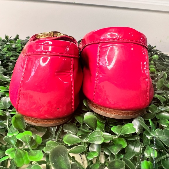 Coach Women's Pink Loafers with Gold Accents, Size: 6.5 - Picture 9 of 10